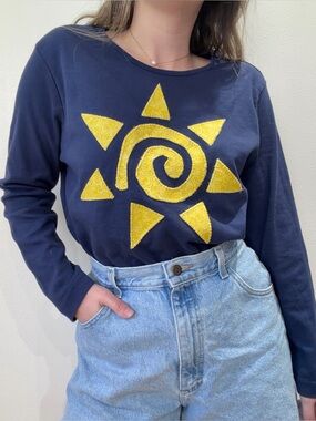 Vintage Celestial Patchwork Tee